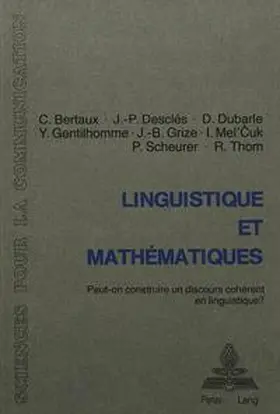 Bertaux / Gentilhomme / Desclés |  Linguistique et mathématiques | Buch |  Sack Fachmedien