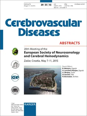 Malojcic / Lovrencic Huzjan / Mrdjen |  European Society of Neurosonology and Cerebral Hemodynamics | Buch |  Sack Fachmedien
