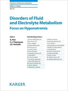 Peri / Thompson / Verbalis |  Disorders of Fluid and Electrolyte Metabolism | eBook | Sack Fachmedien