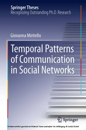 Miritello | Temporal Patterns of Communication in Social Networks | E-Book | sack.de