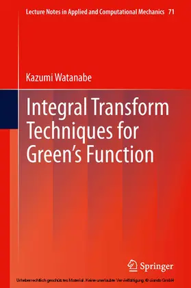 Watanabe |  Integral Transform Techniques for Green's Function | eBook | Sack Fachmedien