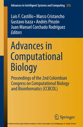 Castillo / Cristancho / Isaza |  Advances in Computational Biology | eBook | Sack Fachmedien