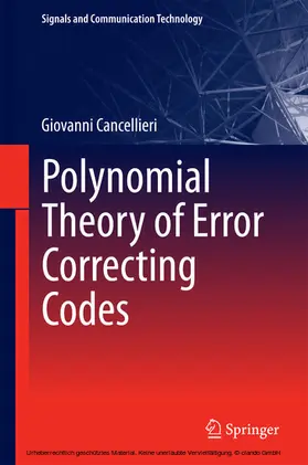 Cancellieri | Polynomial Theory of Error Correcting Codes | E-Book | sack.de