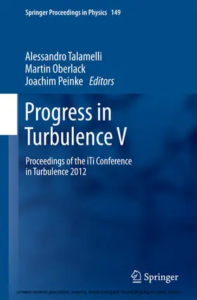Talamelli / Oberlack / Peinke | Progress in Turbulence V | E-Book | sack.de