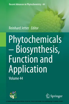 Jetter | Phytochemicals – Biosynthesis, Function and Application | E-Book | sack.de