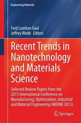 Webb / Gaol |  Recent Trends in Nanotechnology and Materials Science | Buch |  Sack Fachmedien
