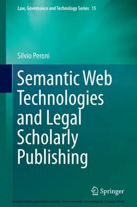 Peroni | Semantic Web Technologies and Legal Scholarly Publishing | E-Book | sack.de