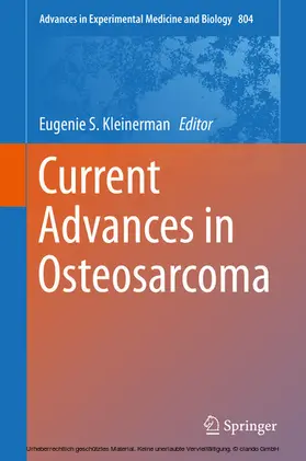 Kleinerman, M.D. / Kleinerman |  Current Advances in Osteosarcoma | eBook | Sack Fachmedien