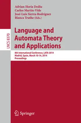 Dediu / Truthe / Martín-Vide |  Language and Automata Theory and Applications | Buch |  Sack Fachmedien