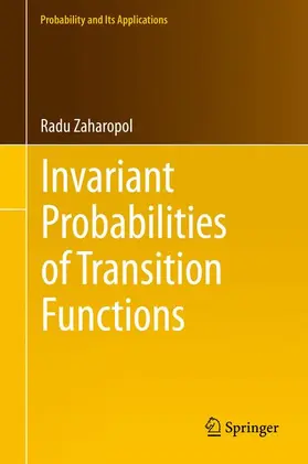 Zaharopol |  Invariant Probabilities of Transition Functions | Buch |  Sack Fachmedien