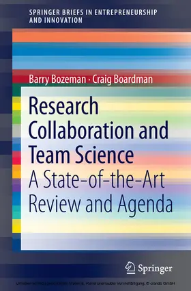 Bozeman / Boardman | Research Collaboration and Team Science | E-Book | sack.de