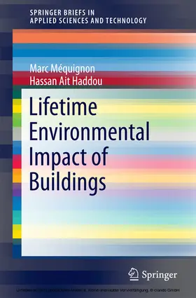 Méquignon / Mequignon / Ait Haddou | Lifetime Environmental Impact of Buildings | E-Book | sack.de