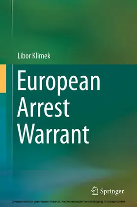 Klimek |  European Arrest Warrant | eBook | Sack Fachmedien