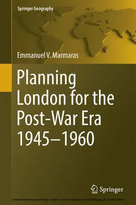 Marmaras |  Planning London for the Post-War Era 1945-1960 | eBook | Sack Fachmedien