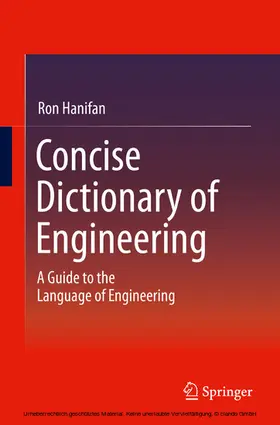 Hanifan |  Concise Dictionary of Engineering | eBook | Sack Fachmedien