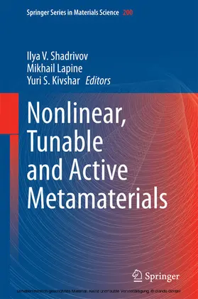 Shadrivov / Lapine / Kivshar |  Nonlinear, Tunable and Active Metamaterials | eBook | Sack Fachmedien