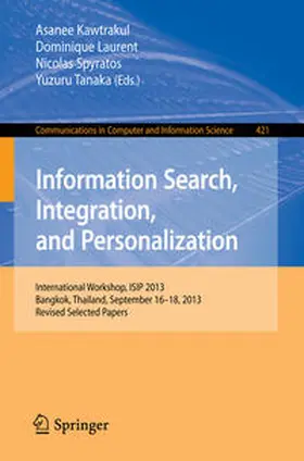 Kawtrakul / Laurent / Spyratos | Information Search, Integration, and Personalization | E-Book | www2.sack.de