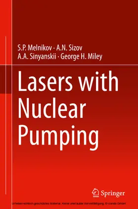 Melnikov / Sinyanskii / Sizov |  Lasers with Nuclear Pumping | eBook | Sack Fachmedien