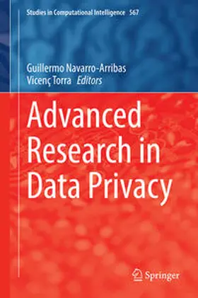 Navarro-Arribas / Torra | Advanced Research in Data Privacy | E-Book | sack.de