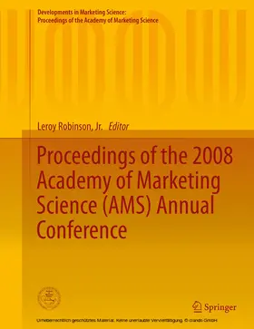 Robinson, Jr. / Robinson / Jr. | Proceedings of the 2008 Academy of Marketing Science (AMS) Annual Conference | E-Book | sack.de
