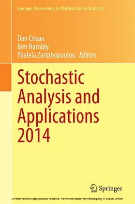Crisan / Hambly / Zariphopoulou |  Stochastic Analysis and Applications 2014 | eBook | Sack Fachmedien