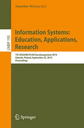 Wrycza | Information Systems: Education, Applications, Research | E-Book | www2.sack.de