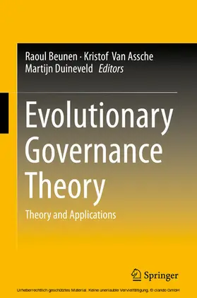 Beunen / Assche / Duineveld |  Evolutionary Governance Theory | eBook | Sack Fachmedien