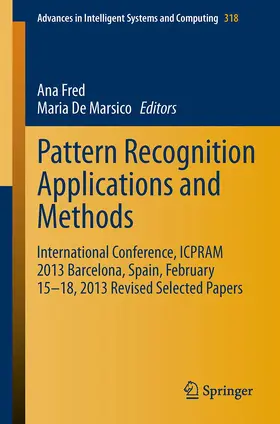 De Marsico / Fred |  Pattern Recognition Applications and Methods | Buch |  Sack Fachmedien