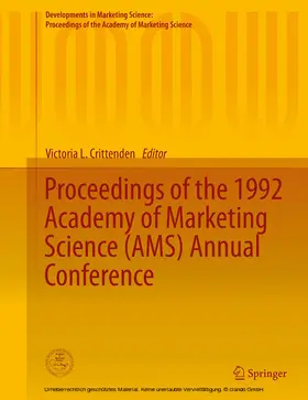 Crittenden |  Proceedings of the 1992 Academy of Marketing Science (AMS) Annual Conference | eBook | Sack Fachmedien