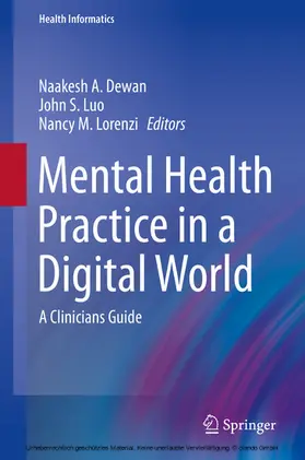 Dewan / Luo / Lorenzi | Mental Health Practice in a Digital World | E-Book | sack.de