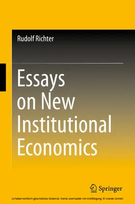 Richter | Essays on New Institutional Economics | E-Book | www2.sack.de
