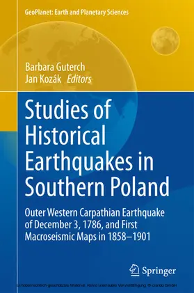 Guterch / Kozák |  Studies of Historical Earthquakes in Southern Poland | eBook | Sack Fachmedien