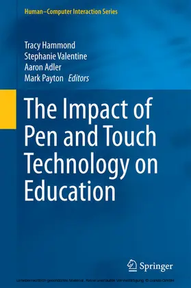 Hammond / Valentine / Adler |  The Impact of Pen and Touch Technology on Education | eBook | Sack Fachmedien