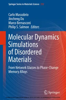 Massobrio / Du / Bernasconi |  Molecular Dynamics Simulations of Disordered Materials | eBook | Sack Fachmedien