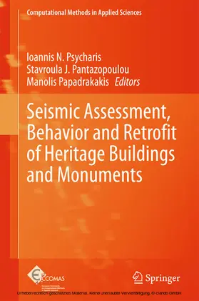 Psycharis / Pantazopoulou / Papadrakakis |  Seismic Assessment, Behavior and Retrofit of Heritage Buildings and Monuments | eBook | Sack Fachmedien