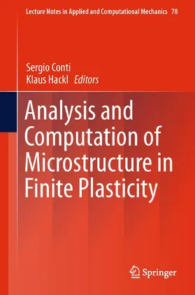 Conti / Hackl | Analysis and Computation of Microstructure in Finite Plasticity | E-Book | sack.de