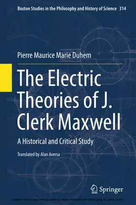 Duhem |  The Electric Theories of J. Clerk Maxwell | eBook | Sack Fachmedien