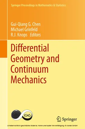 Chen / Grinfeld / Knops | Differential Geometry and Continuum Mechanics | E-Book | sack.de