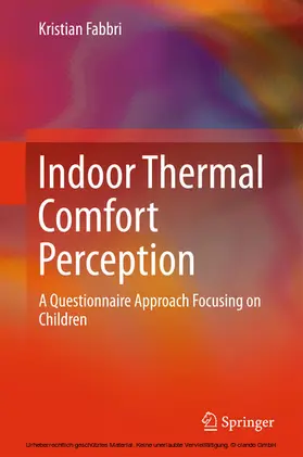 Fabbri |  Indoor Thermal Comfort Perception | eBook | Sack Fachmedien