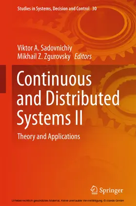 Zgurovsky | Continuous and Distributed Systems II | E-Book | sack.de