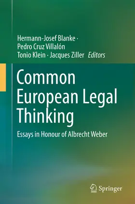 Blanke / Cruz Villalón / Klein | Common European Legal Thinking | E-Book | sack.de