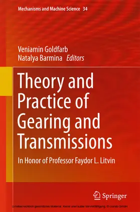 Goldfarb / Barmina |  Theory and Practice of Gearing and Transmissions | eBook | Sack Fachmedien
