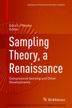 Pfander | Sampling Theory, a Renaissance | E-Book | sack.de