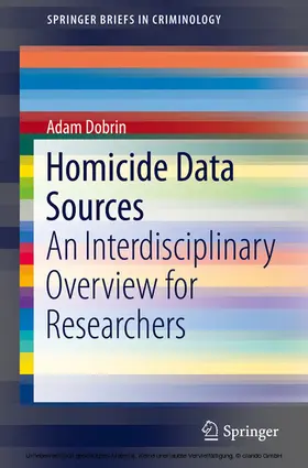 Dobrin |  Homicide Data Sources | eBook | Sack Fachmedien