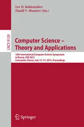 Beklemishev / Musatov |  Computer Science -- Theory and Applications | eBook | Sack Fachmedien