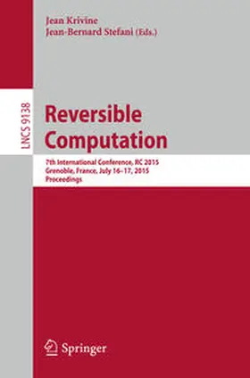 Krivine / Stefani | Reversible Computation | E-Book | sack.de