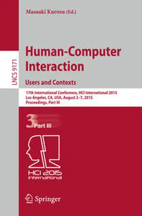 Kurosu |  Human-Computer Interaction: Users and Contexts | eBook | Sack Fachmedien