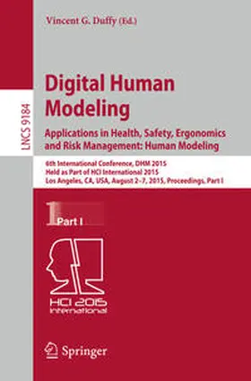 Duffy |  Digital Human Modeling: Applications in Health, Safety, Ergonomics and Risk Management: Human Modeling | eBook | Sack Fachmedien