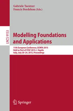 Taentzer / Bordeleau |  Modelling Foundations and Applications | eBook | Sack Fachmedien