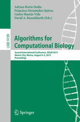 Dediu / Hernández-Quiroz / Martín-Vide | Algorithms for Computational Biology | E-Book | sack.de